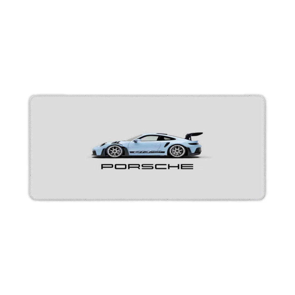 Tapis de souris gaming voiture Porsche bleu