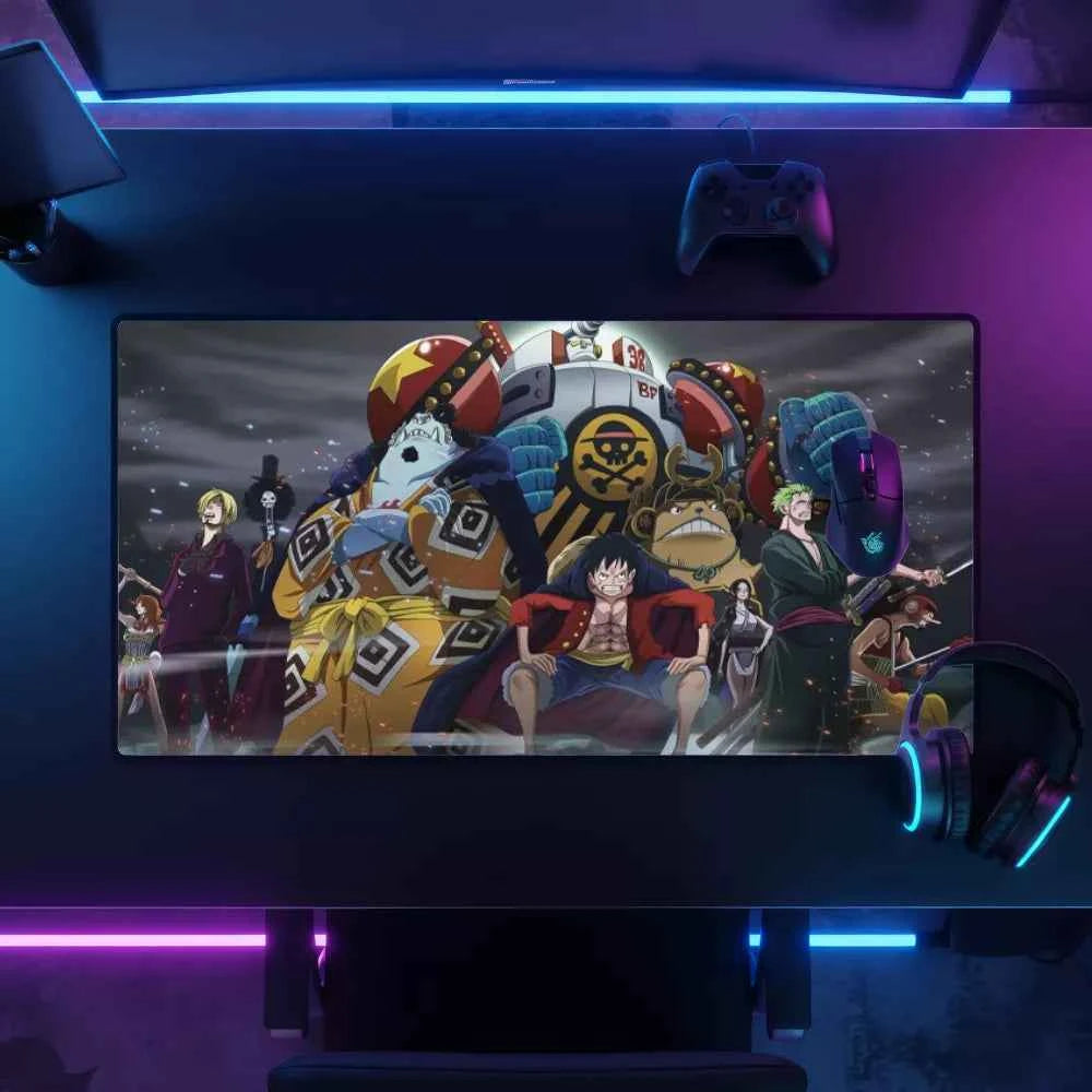 Tapis de souris xxl equipage au chapeau de paille