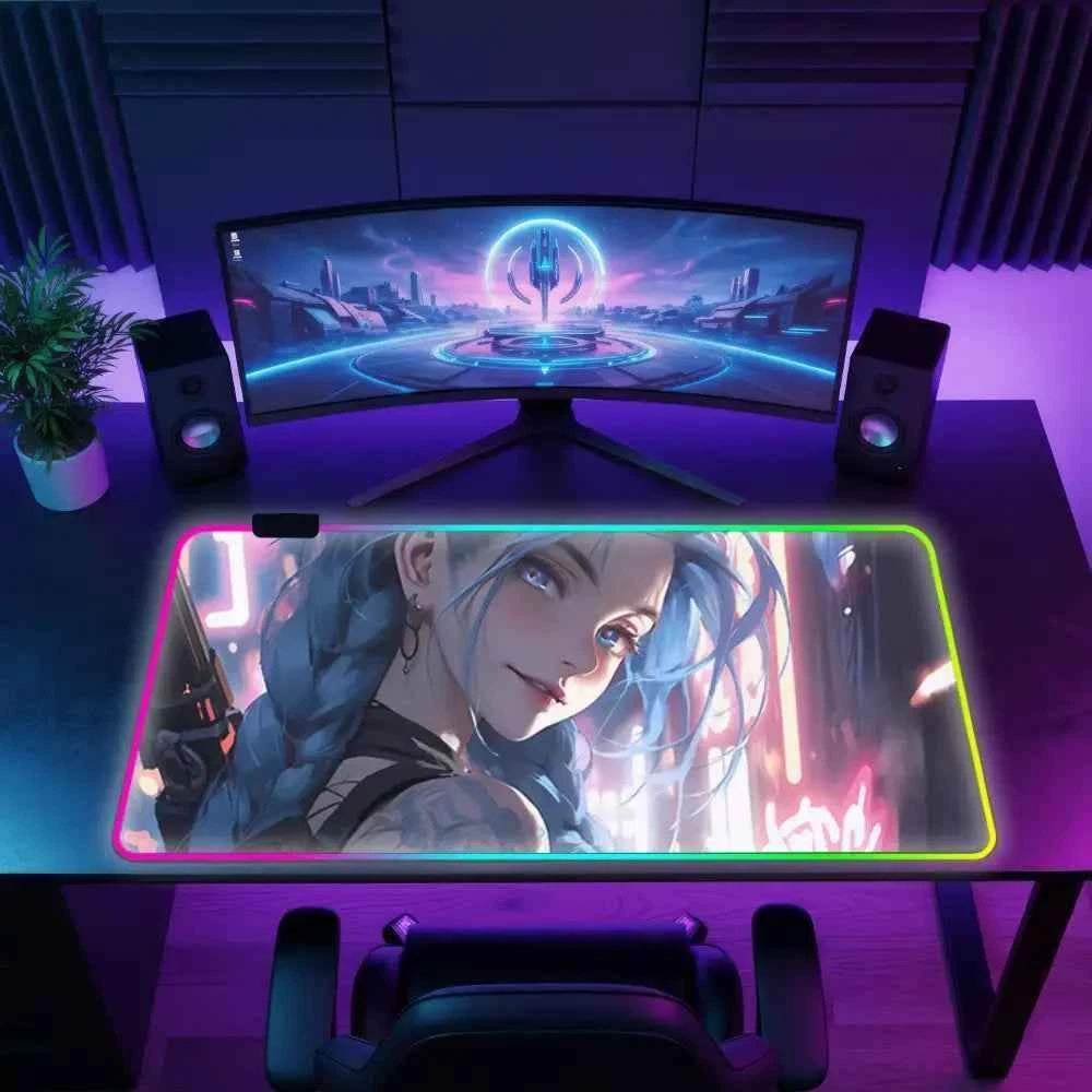 Tapis de souris xxl gamer jinx arcane v2