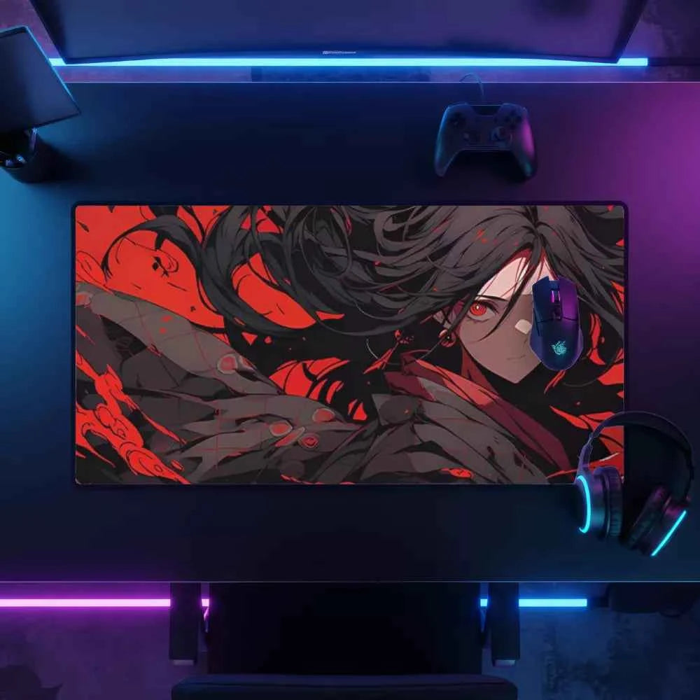 Tapis de souris xxl kunoichi rouge