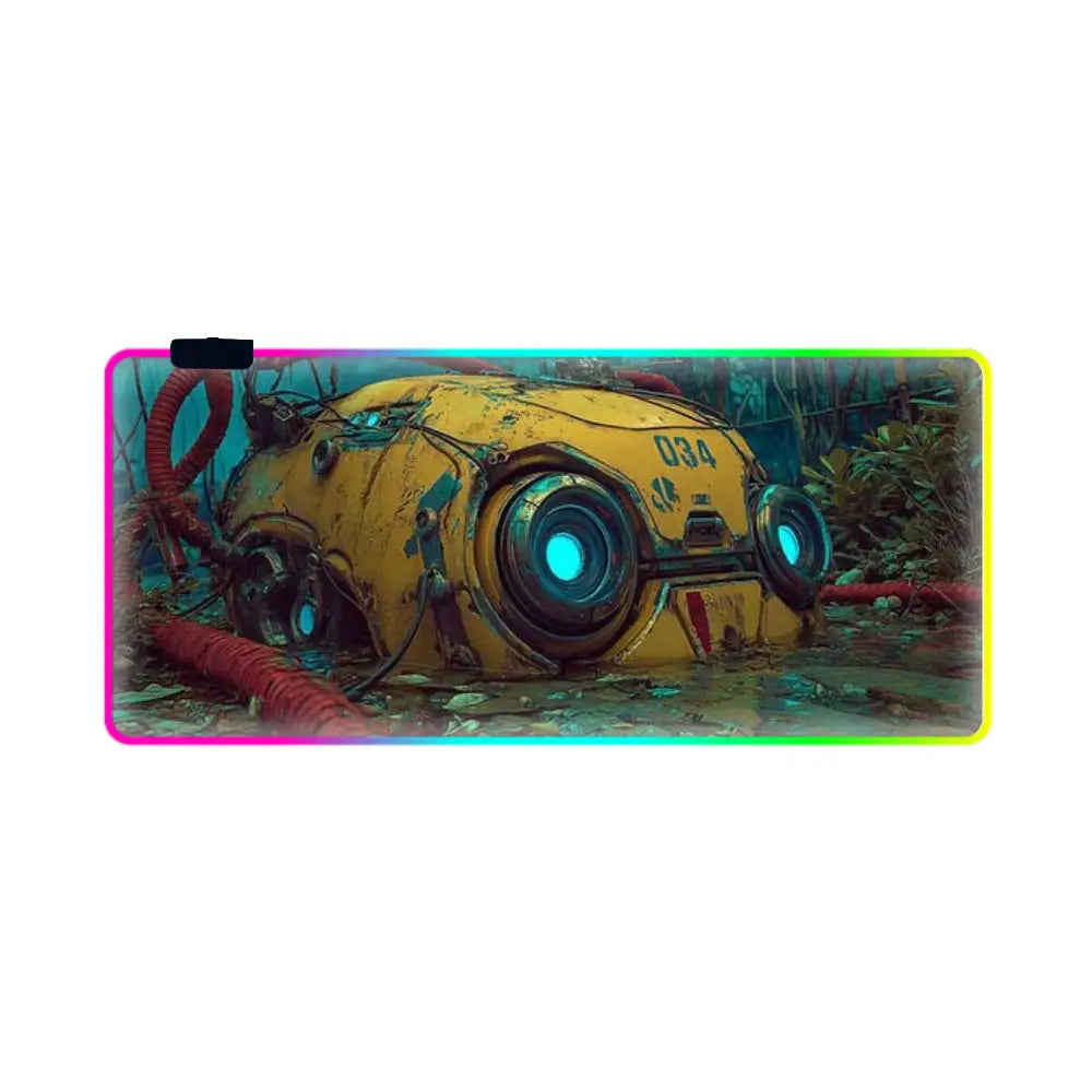 tapis de souris xxl neon machine abandonnee