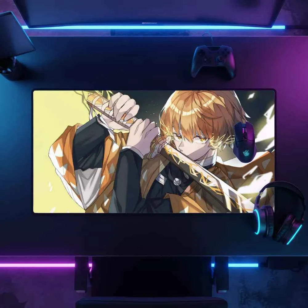 Tapis de souris xxxl Demon Slayer Zenitsu