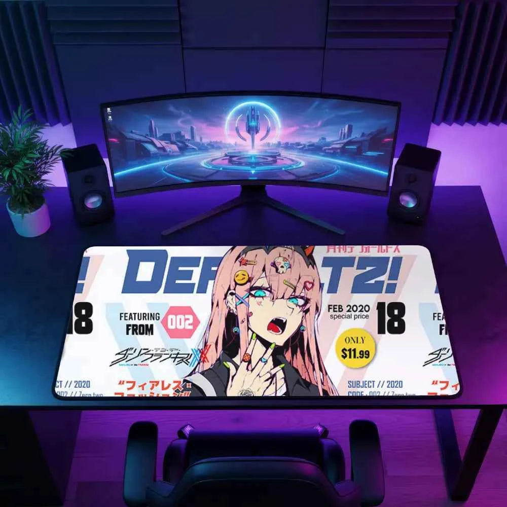 gamer tapis de souris fille d anime