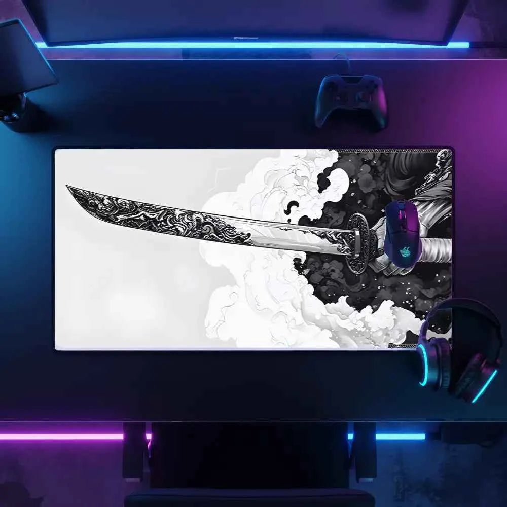 grand tapis de souris epee samourai