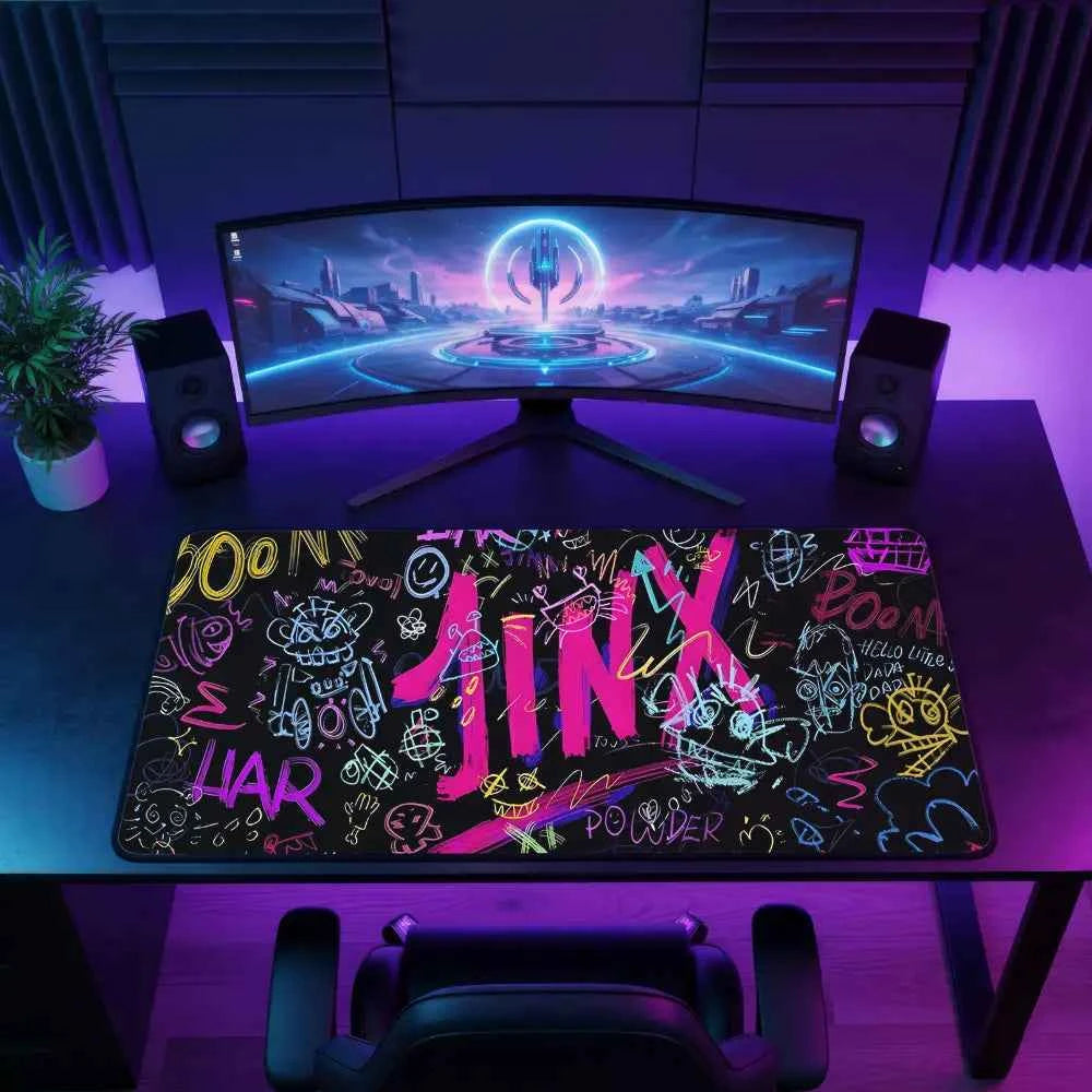 grand tapis de souris gamer jink