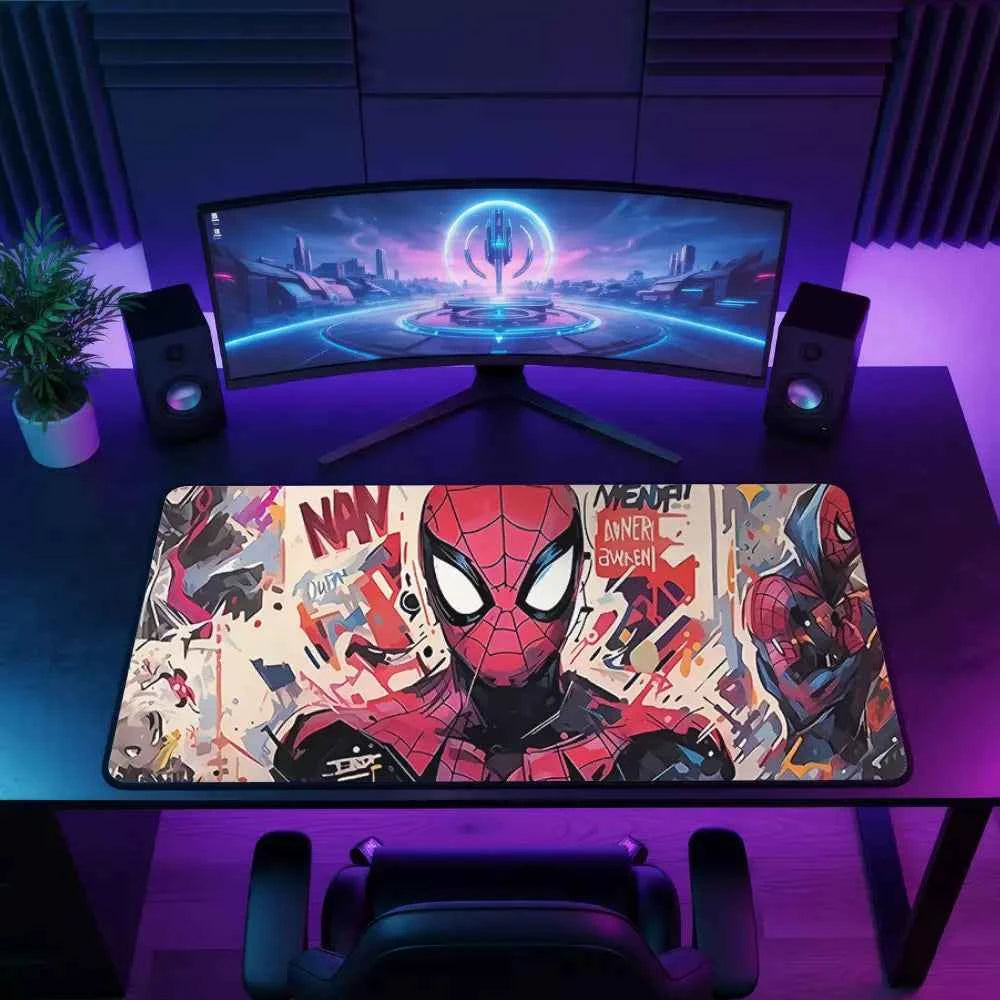 grand tapis de souris spider man
