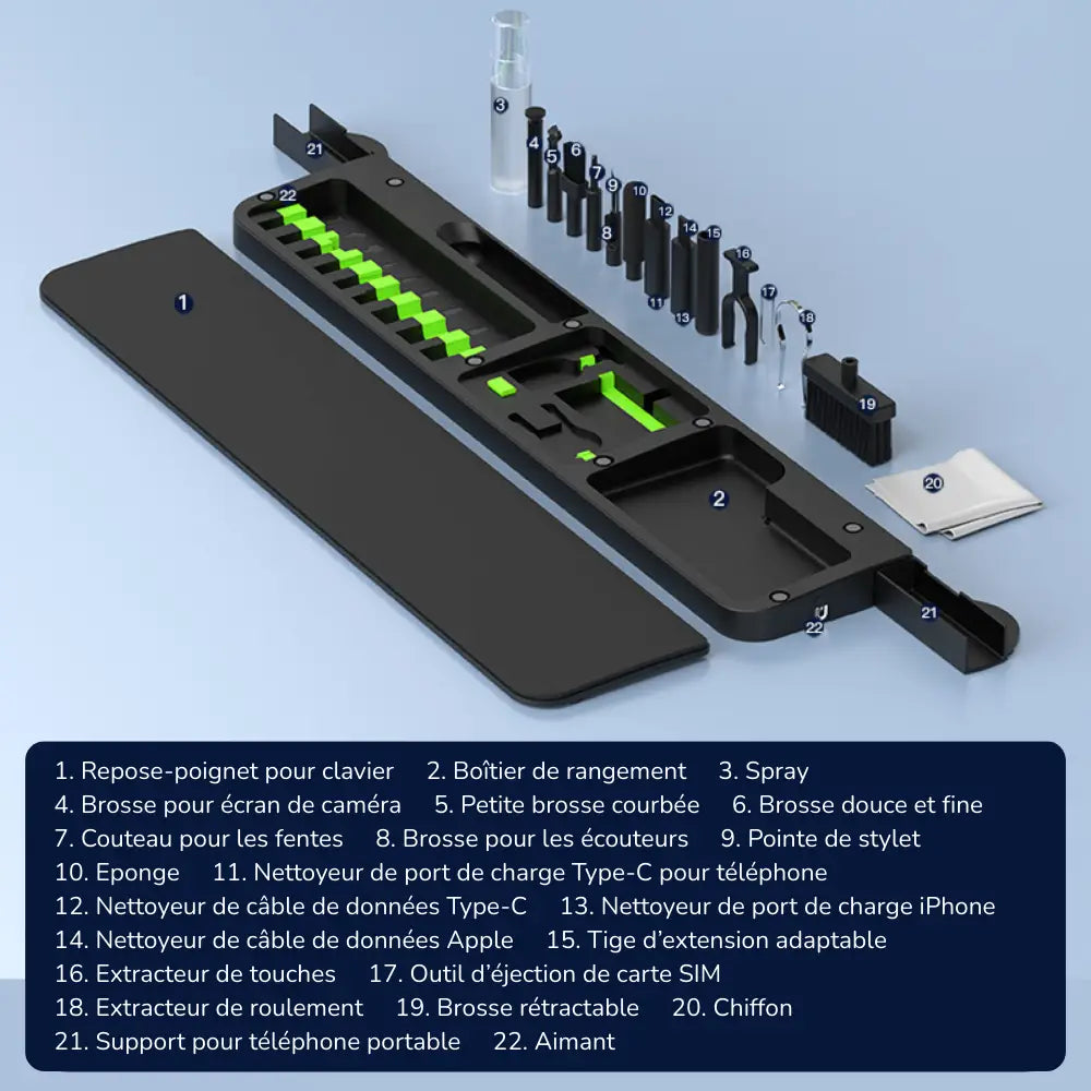 kit complet d entretien pour ordinateur et clavier