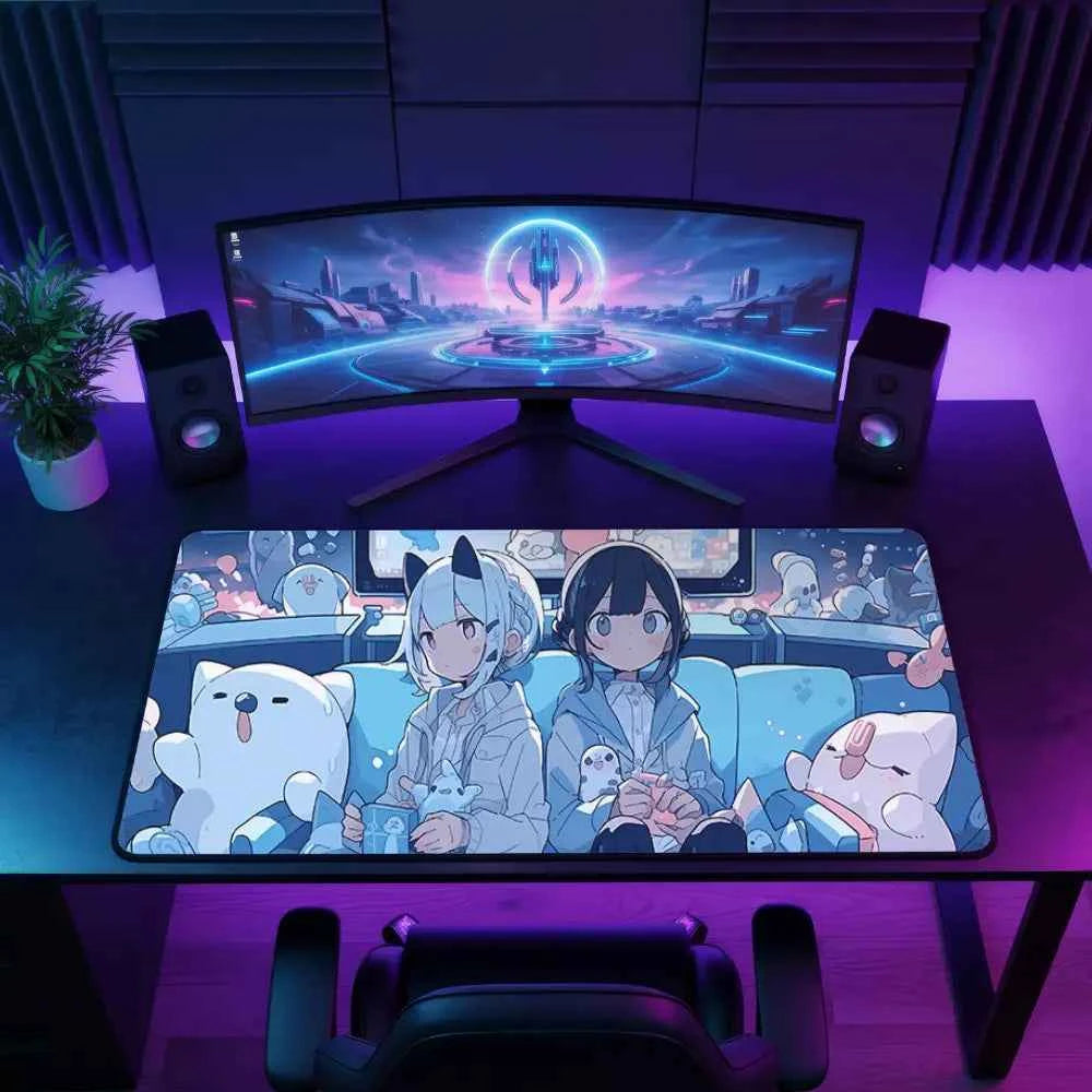 long tapis de souris filles kawaii