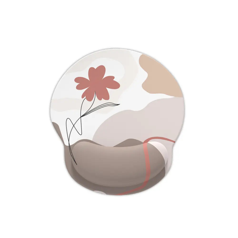 meilleur tapis de souris ergonomique fleur beige