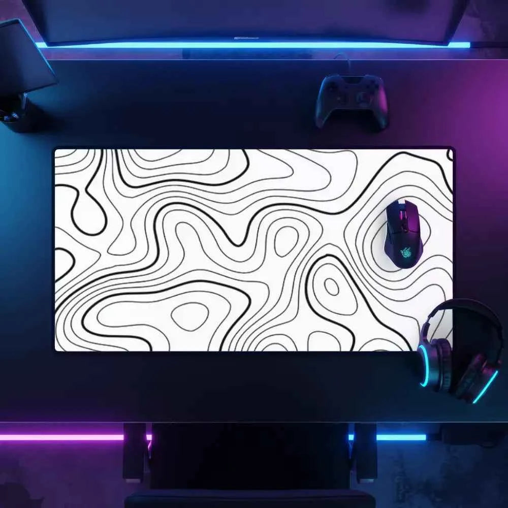 meilleur tapis de souris topographie blanc