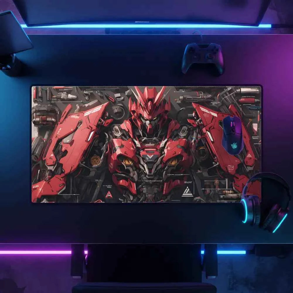 Tapis de souris XXL - Mecha rouge