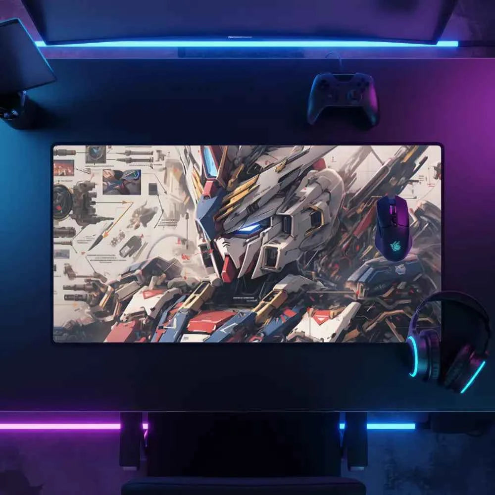 Tapis de souris XL - Mecha Blanc