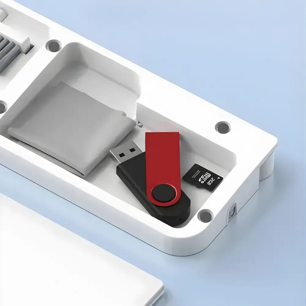 repose poignets avec espace de rangement integre