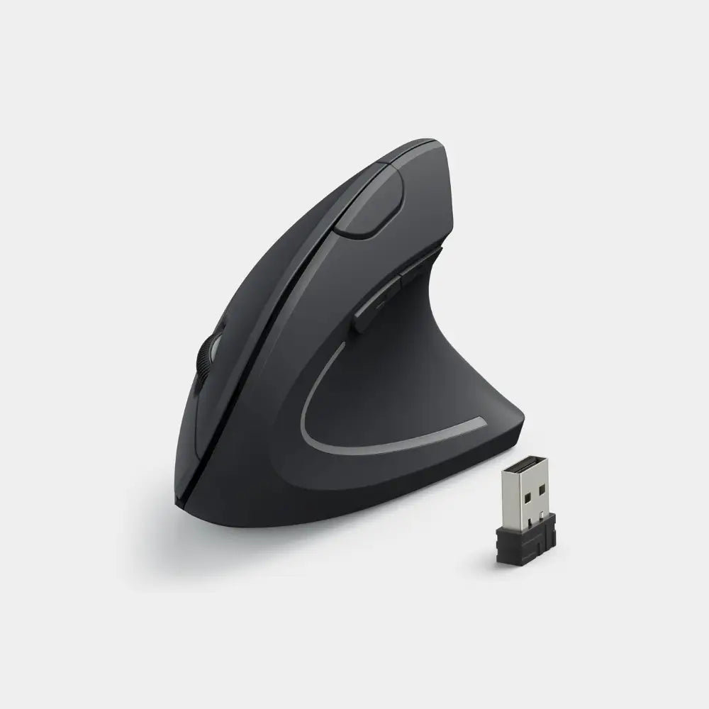 souris ergonomique sans fil noire