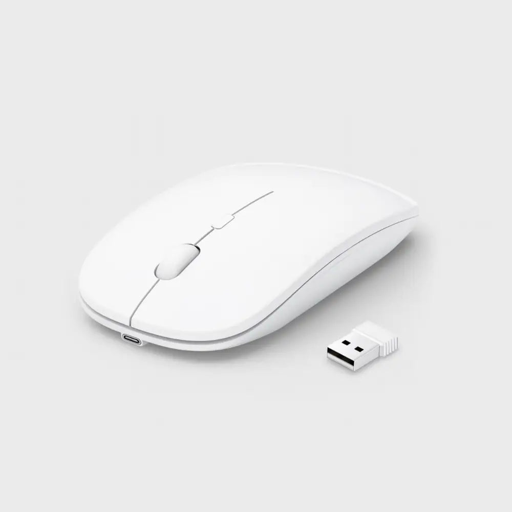 souris ordinateur sans fil classique blanche