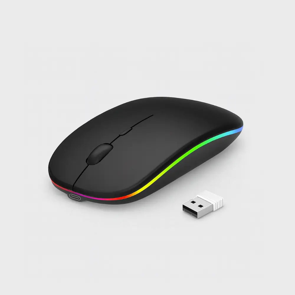 souris ordinateur sans fil rgb noir