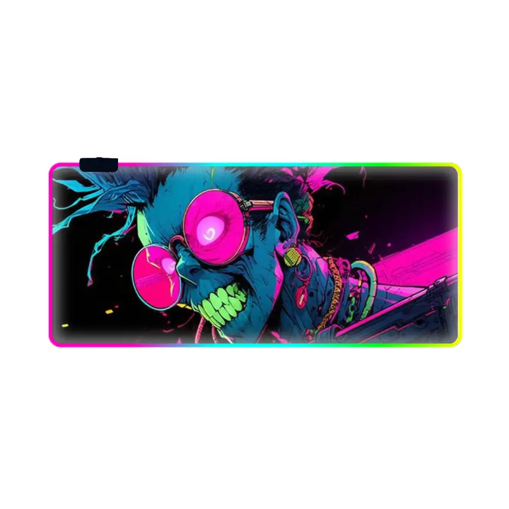 tapis de souris gamer rgb cyberpunk