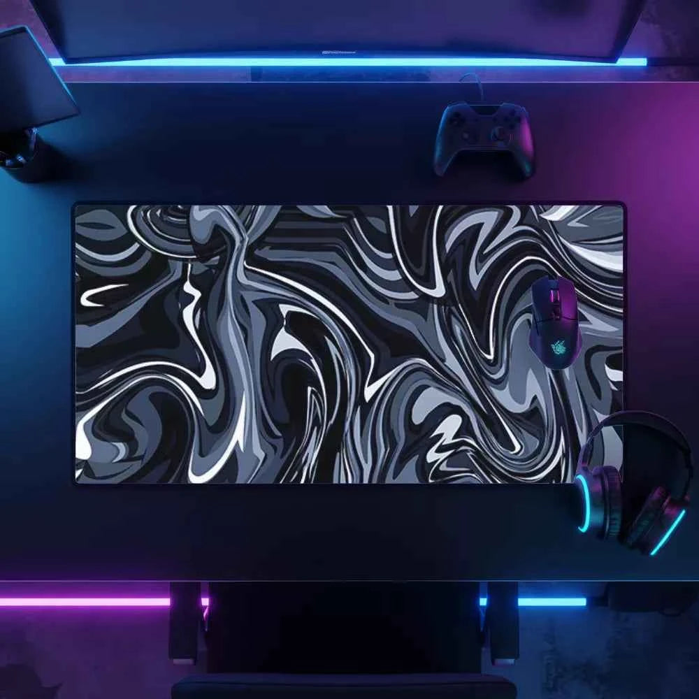 tapis de souris 1200x600 bleu et noir