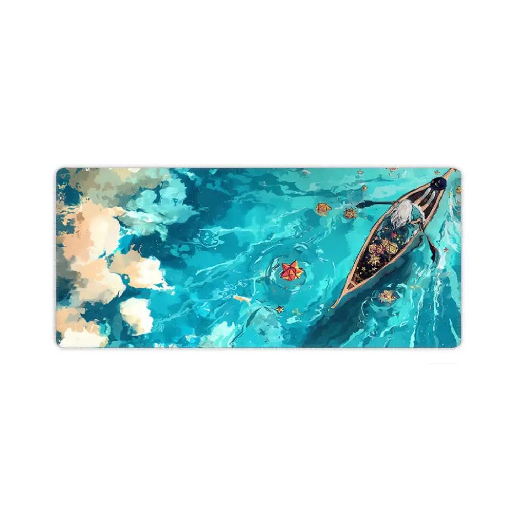 tapis de souris 800 x 300 fille au radeau