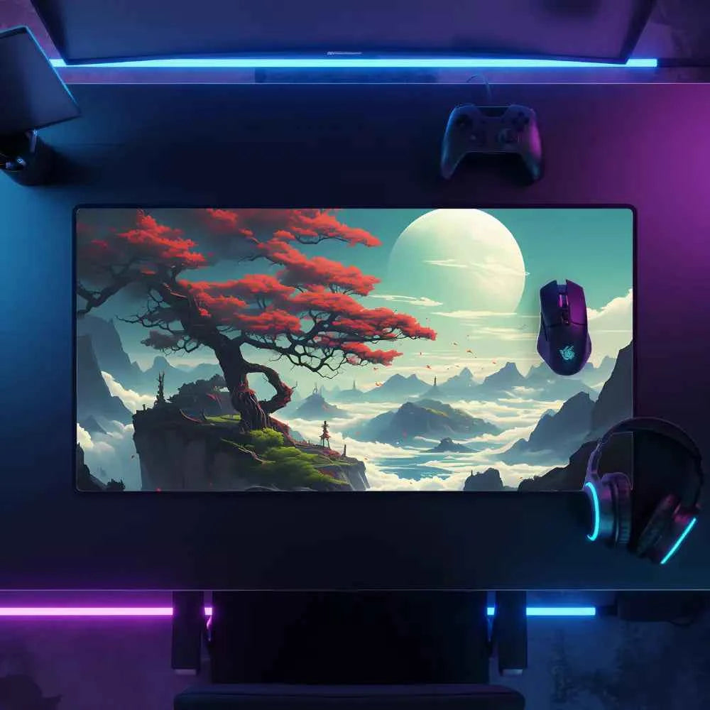 tapis de souris 900x400 arbre japonais