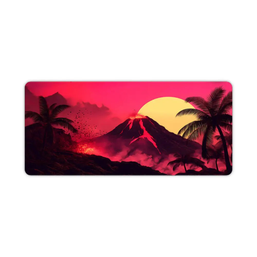 tapis de souris 900x400 volcan rouge
