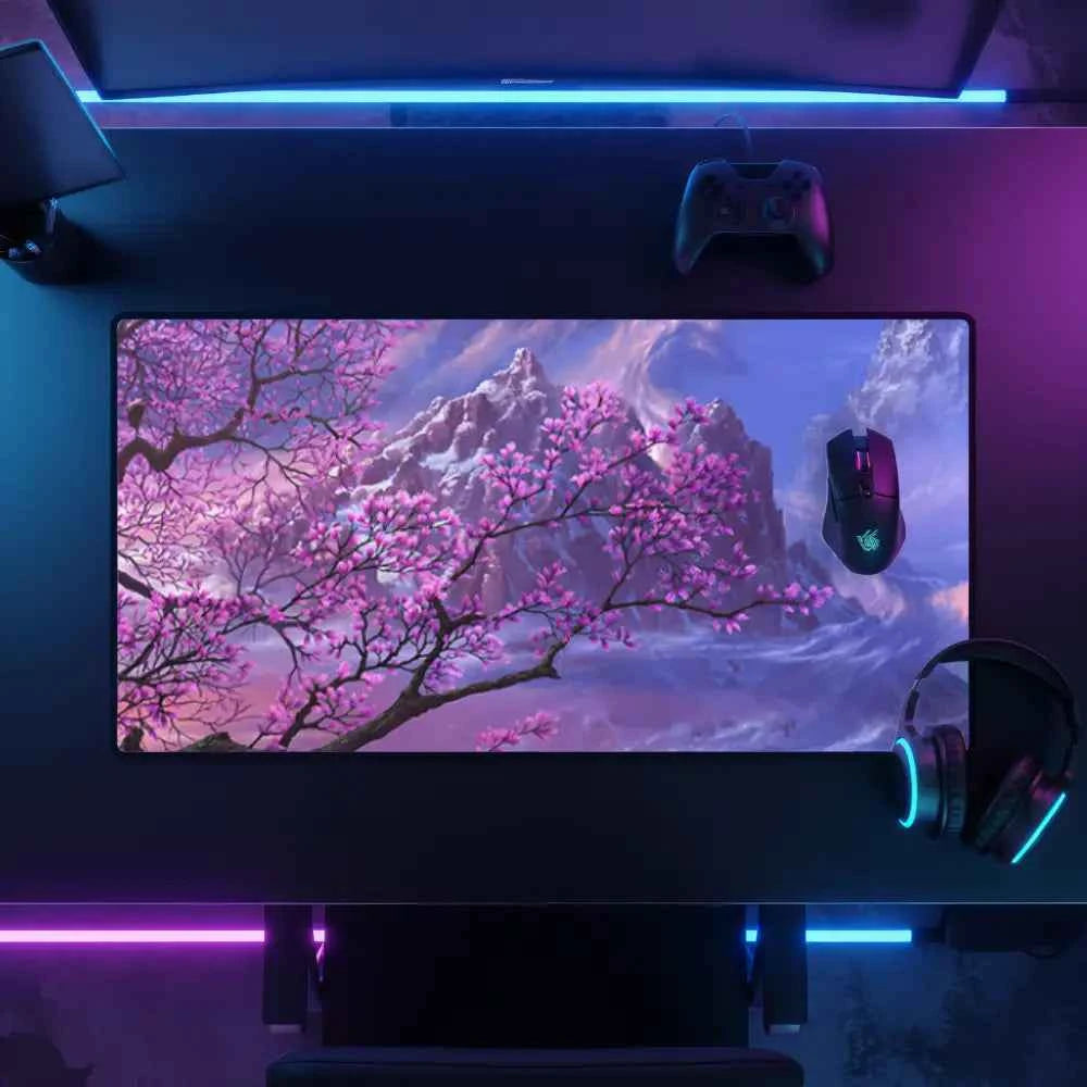 tapis de souris design arbre rose