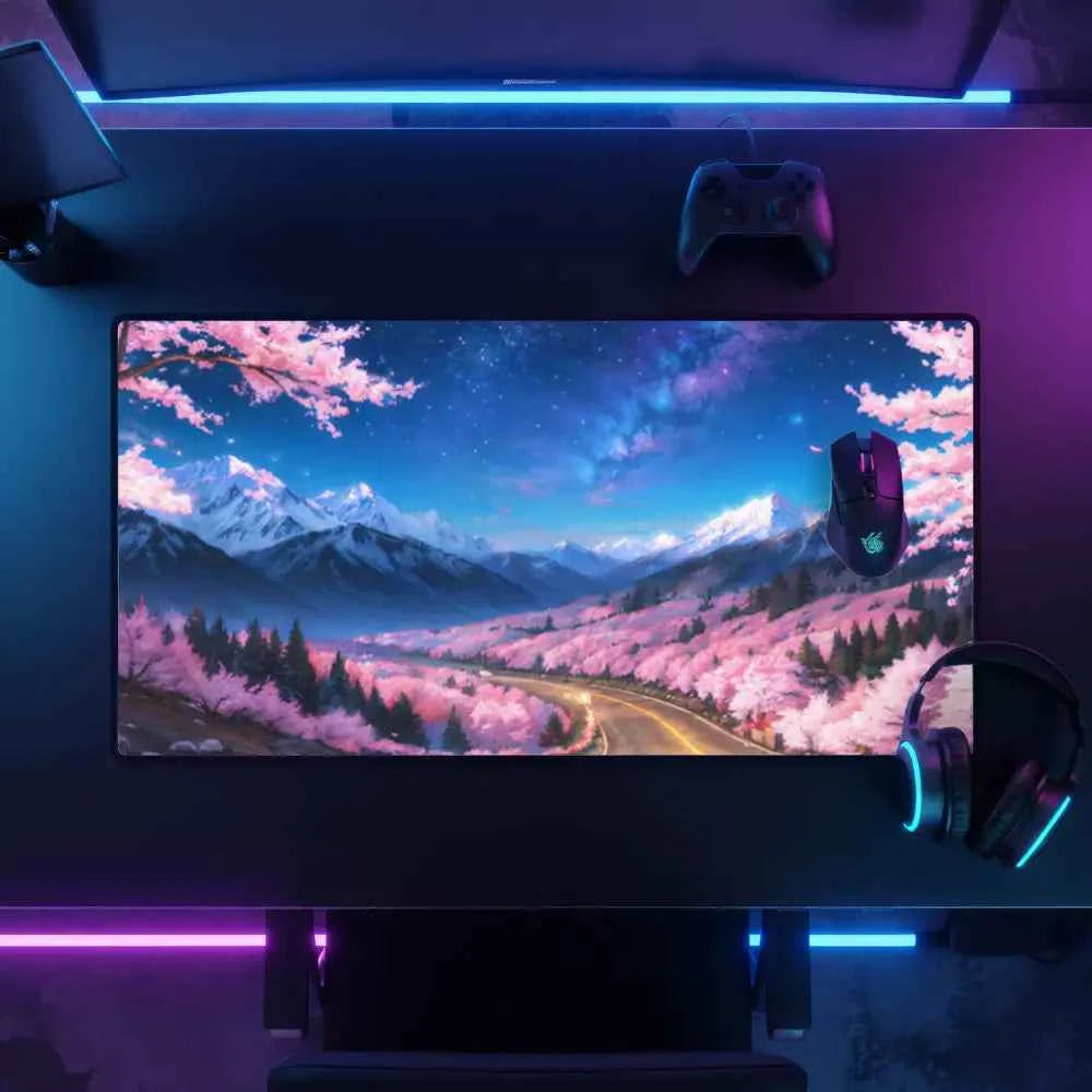 tapis de souris design arbre sakura