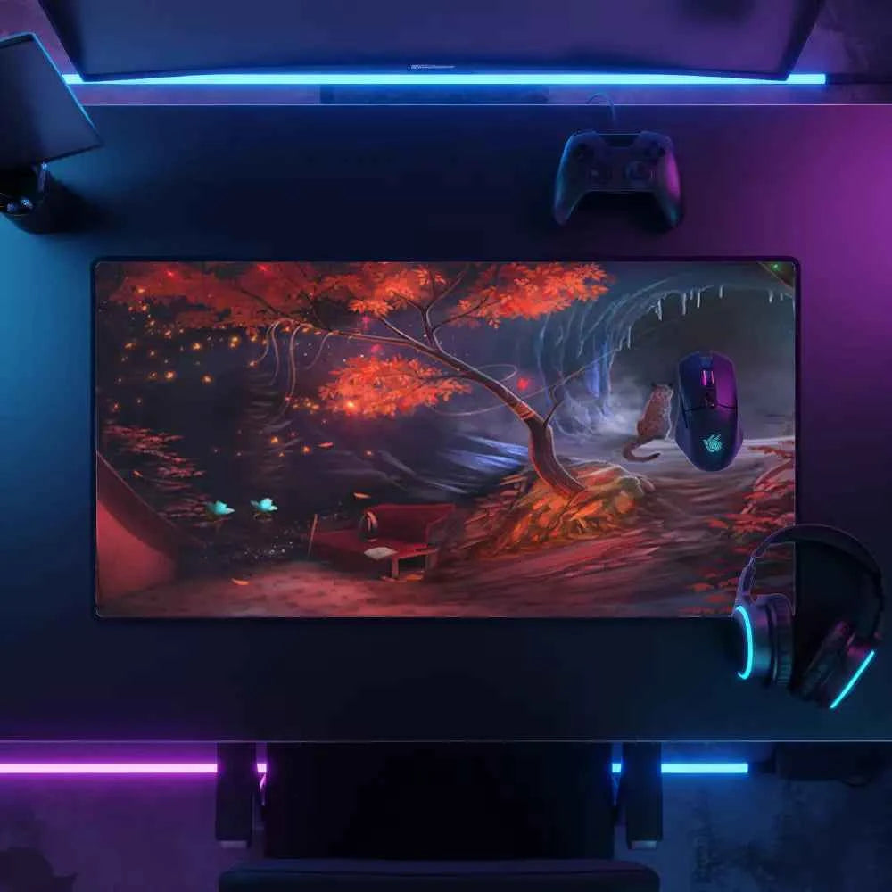 tapis de souris design chat mystique