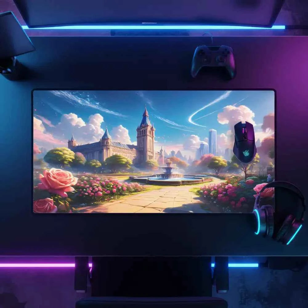 tapis de souris design chateau merveilleux