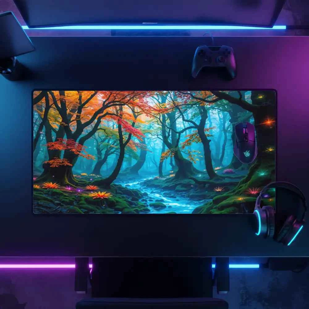 tapis de souris design foret enchantee