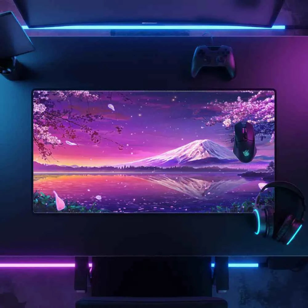 tapis de souris design lac envoutant