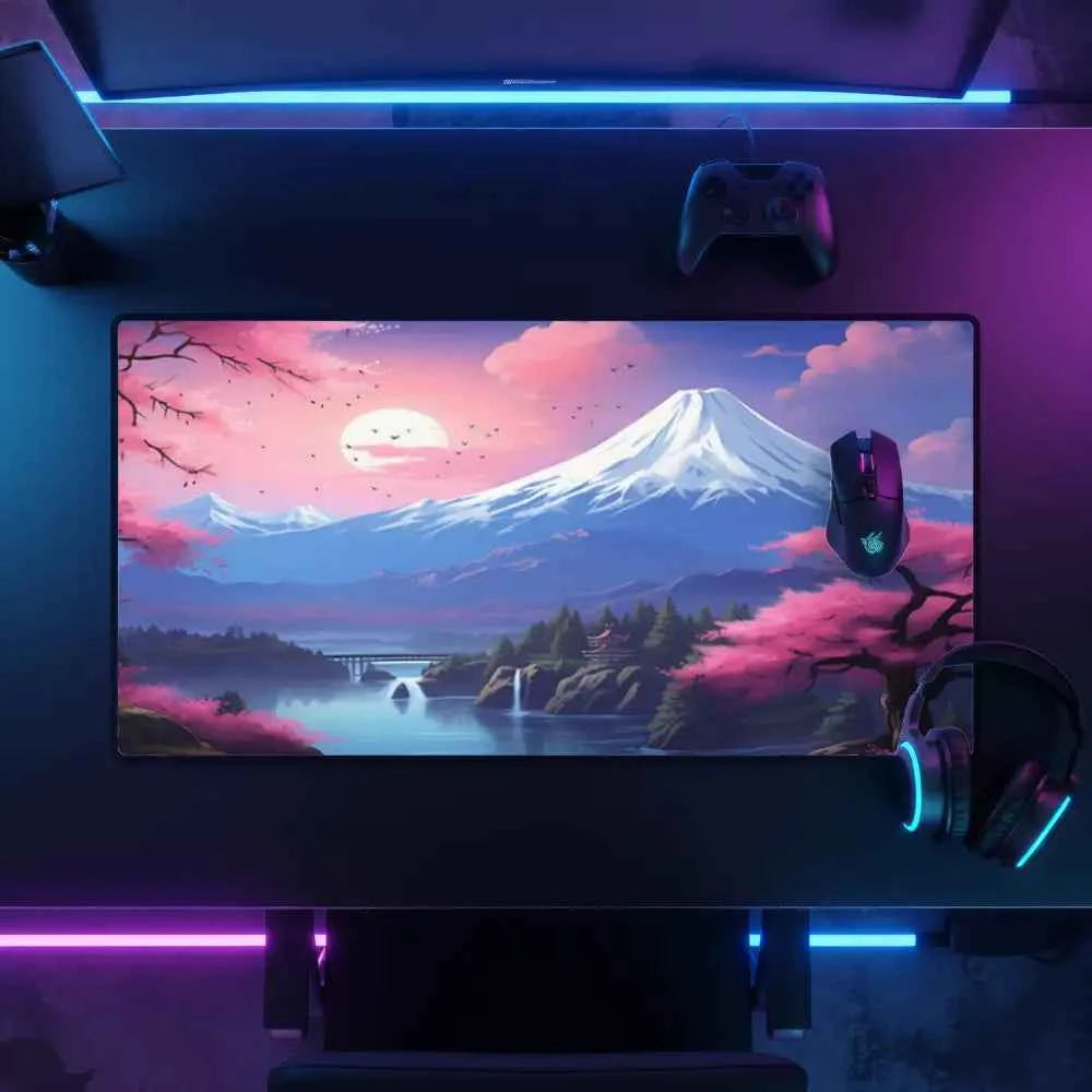 tapis de souris design montagne japonaise