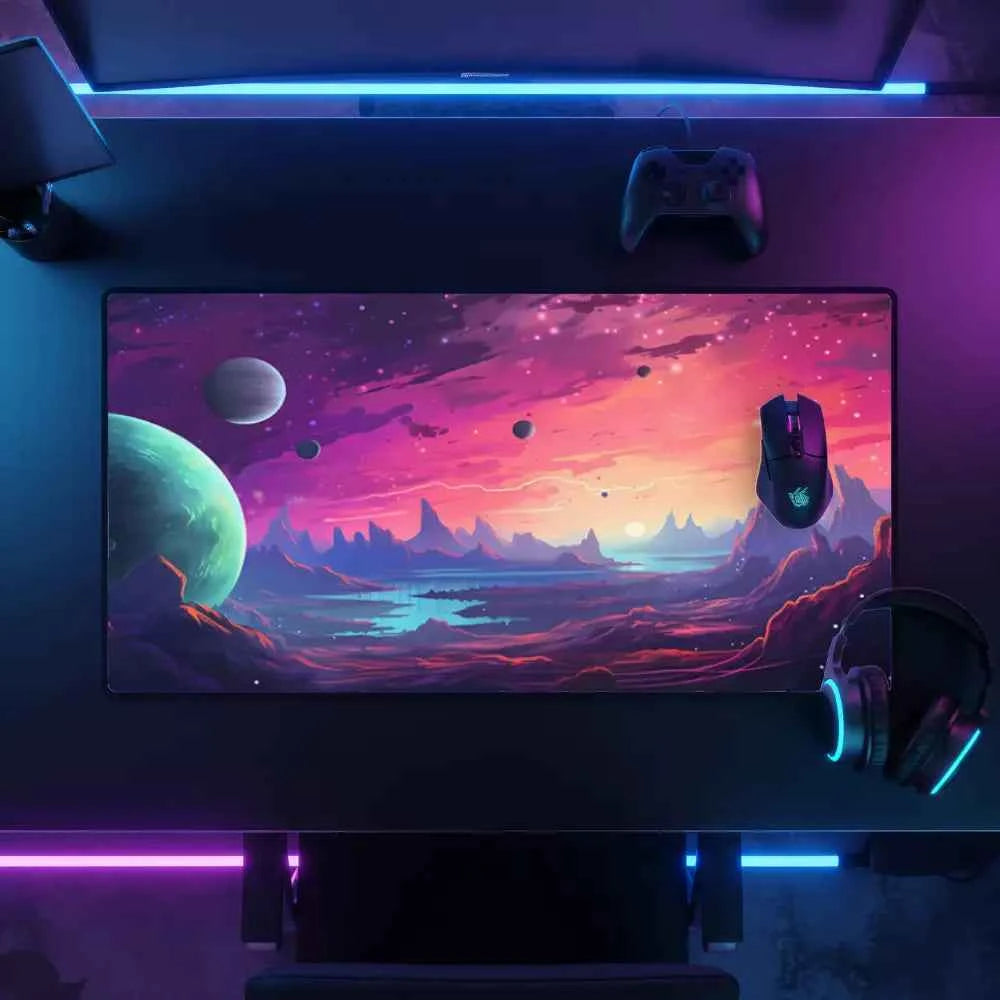 tapis de souris design planete eloignee