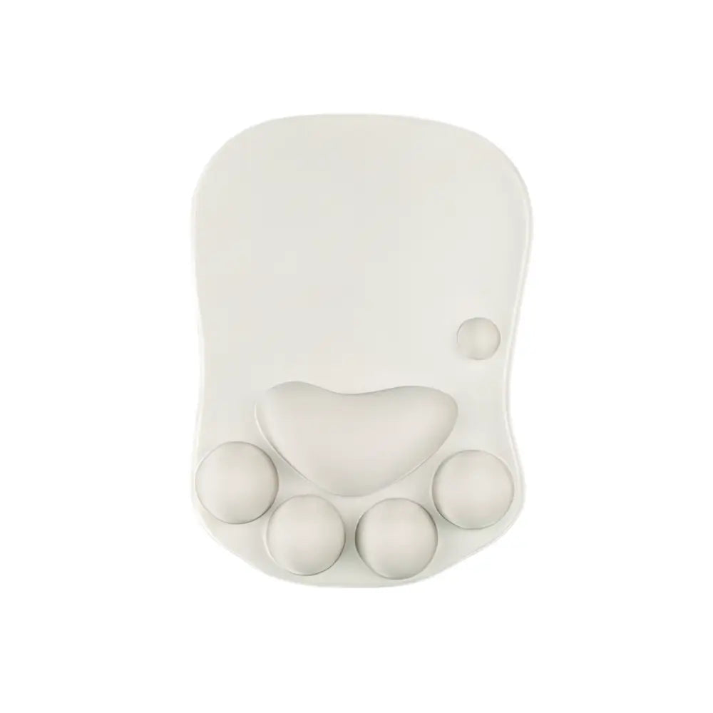 tapis de souris ergonomique chat blanc