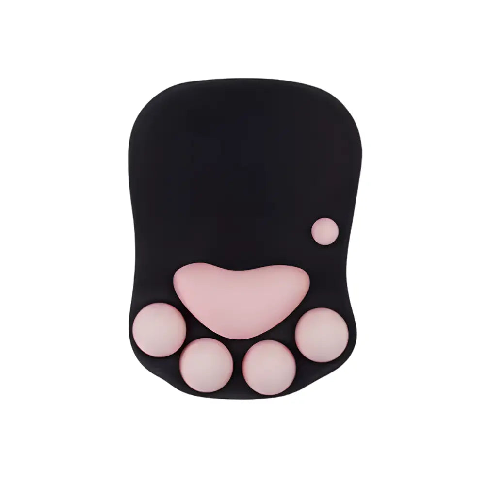 tapis de souris ergonomique chat noir