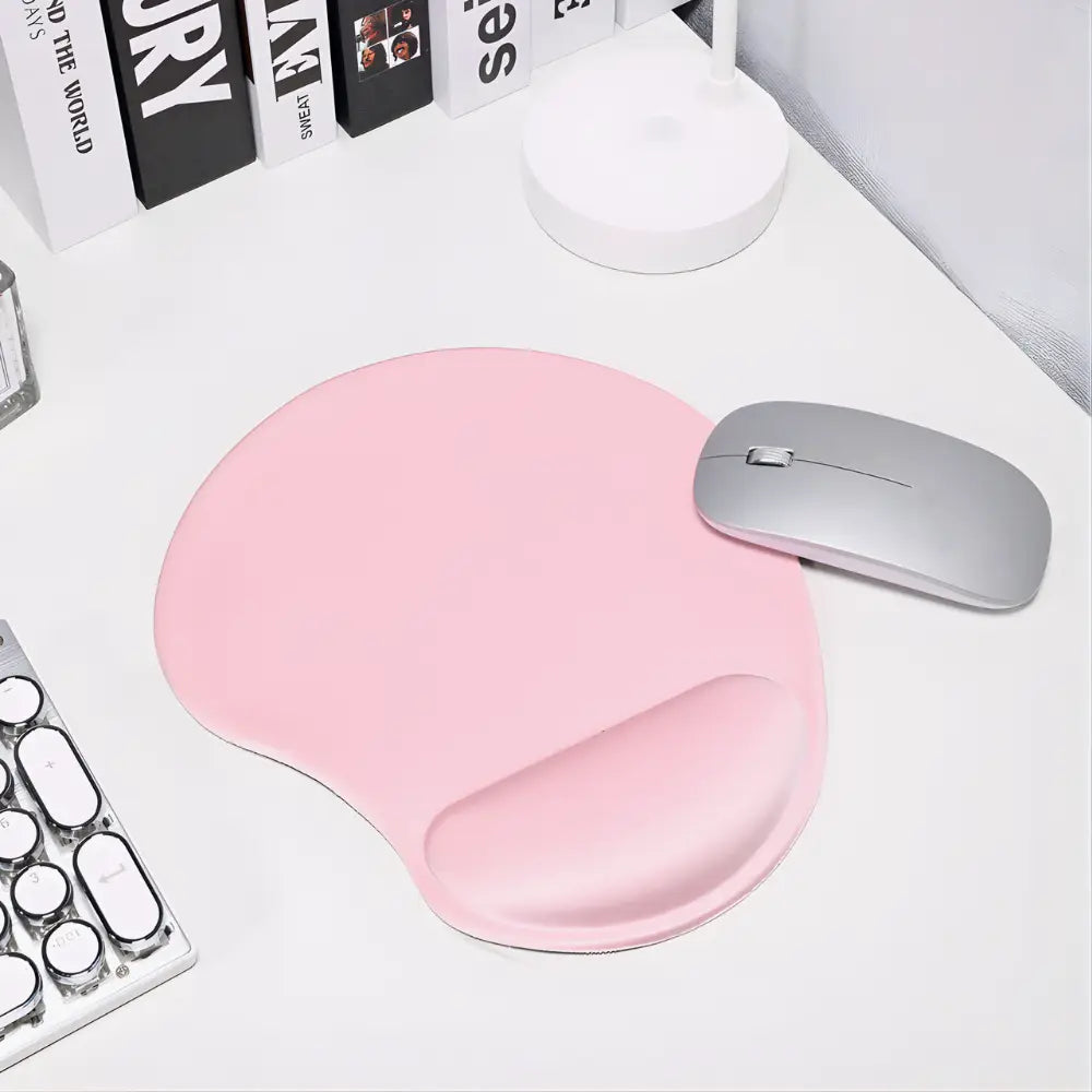 tapis de souris ergonomiques rose pale