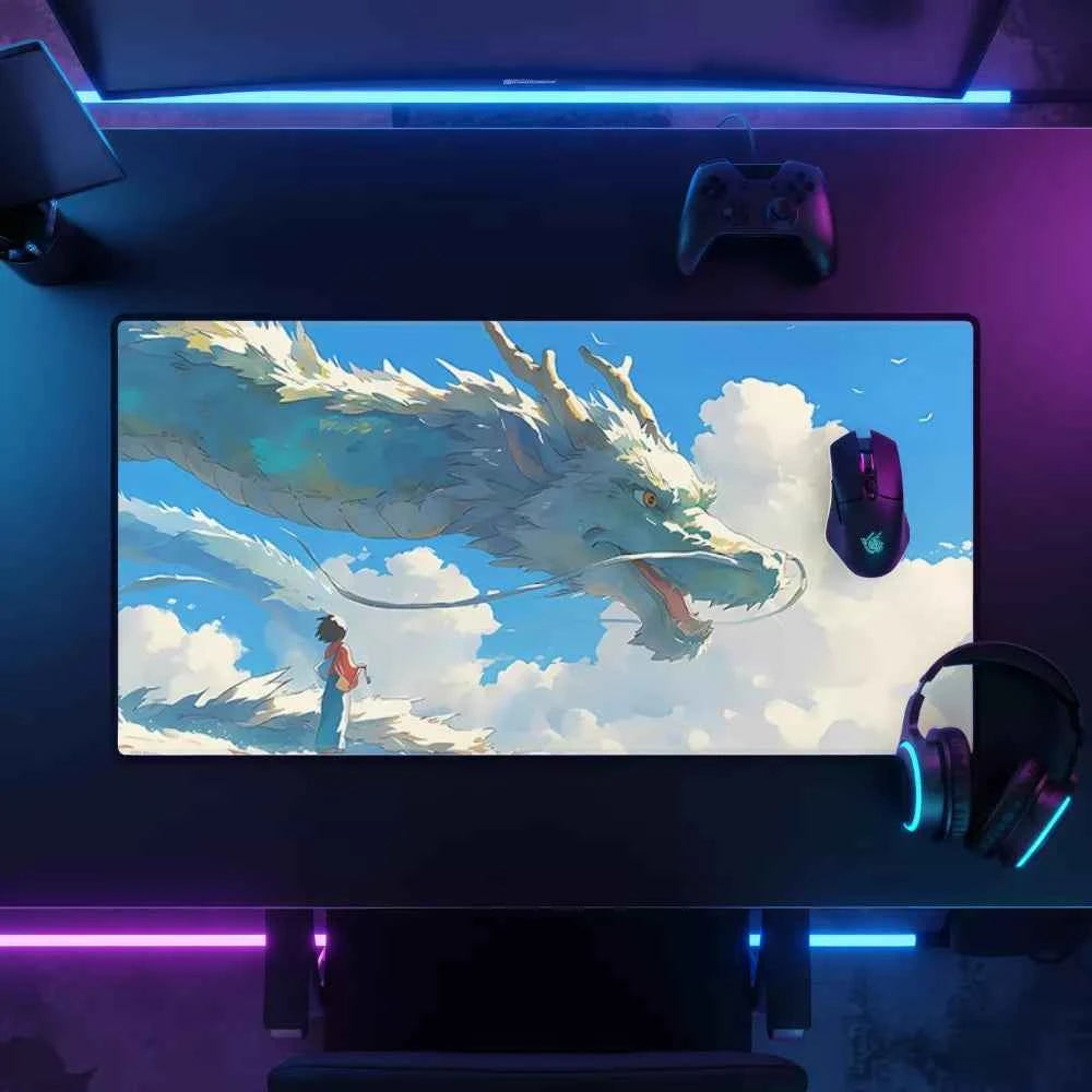 tapis de souris gaming dragon au ciel