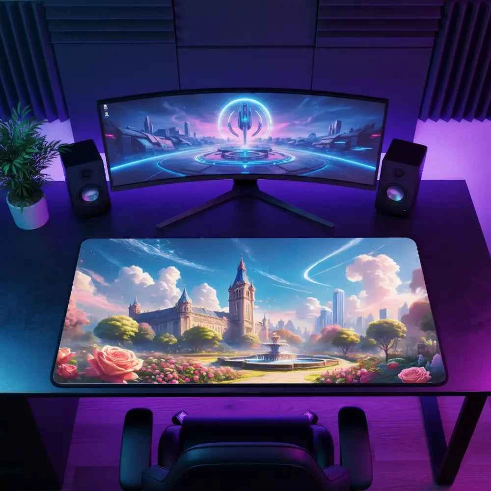 tapis de souris japonais chateau merveilleux