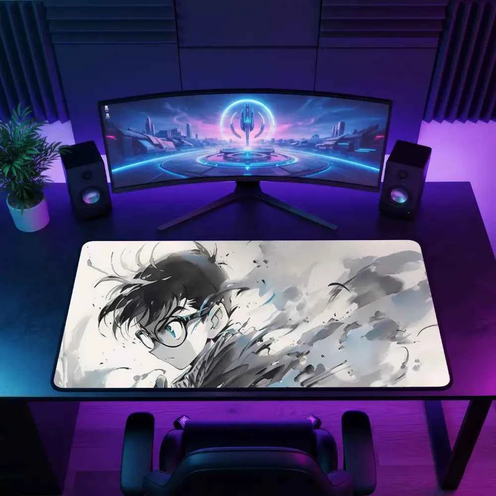 tapis de souris long l ombre du garcon