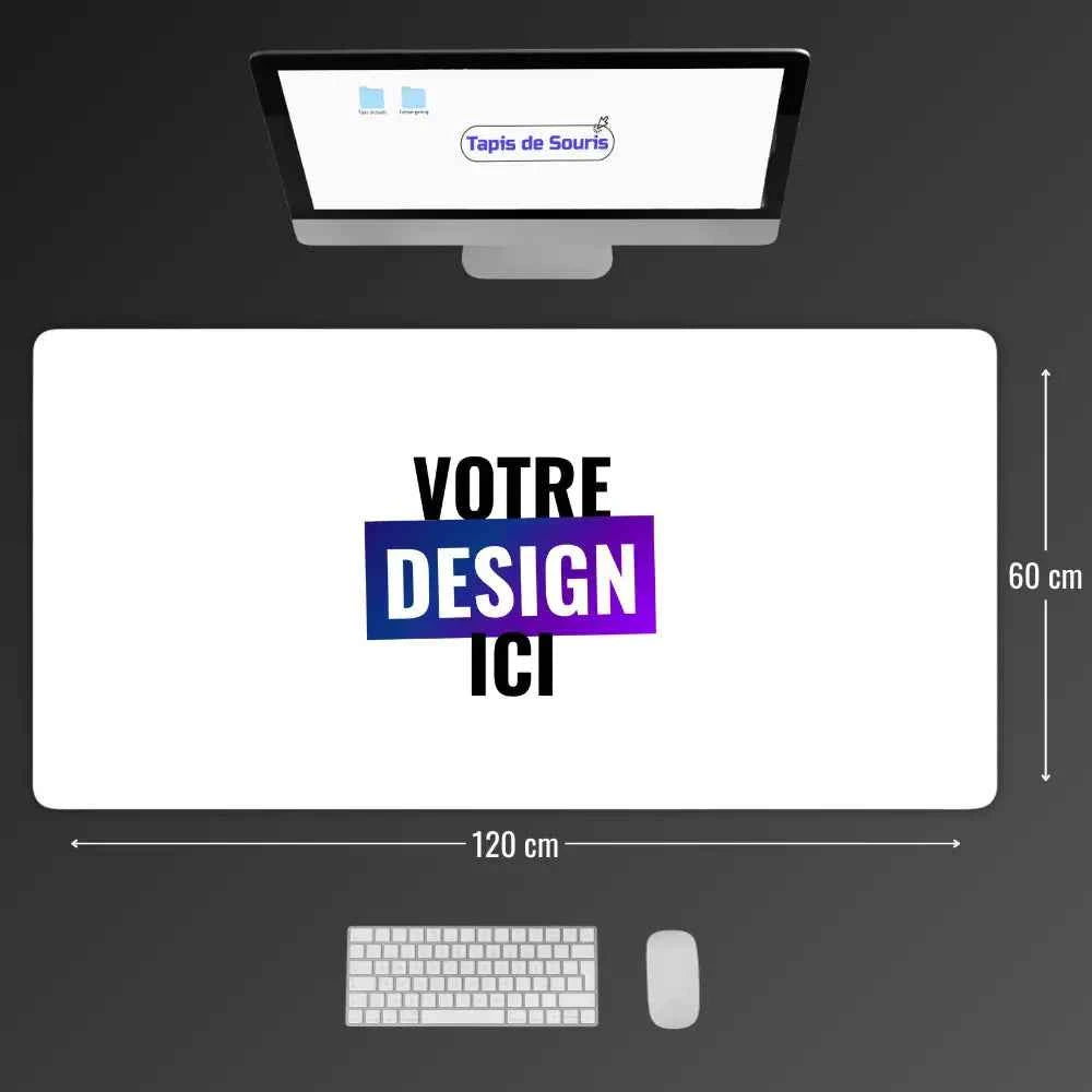 Tapis de souris personnalisé 120x60cm
