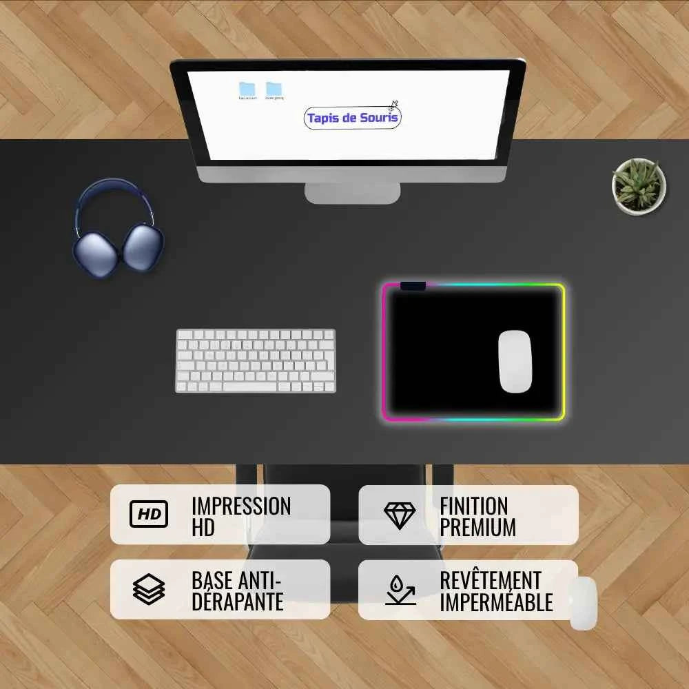 Tapis de souris personnalisé RGB 35x25 cm