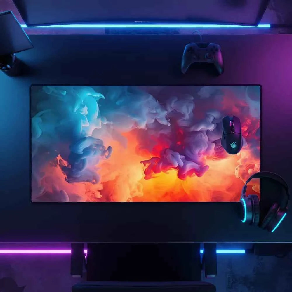 tapis de souris pour gamer nuage colore