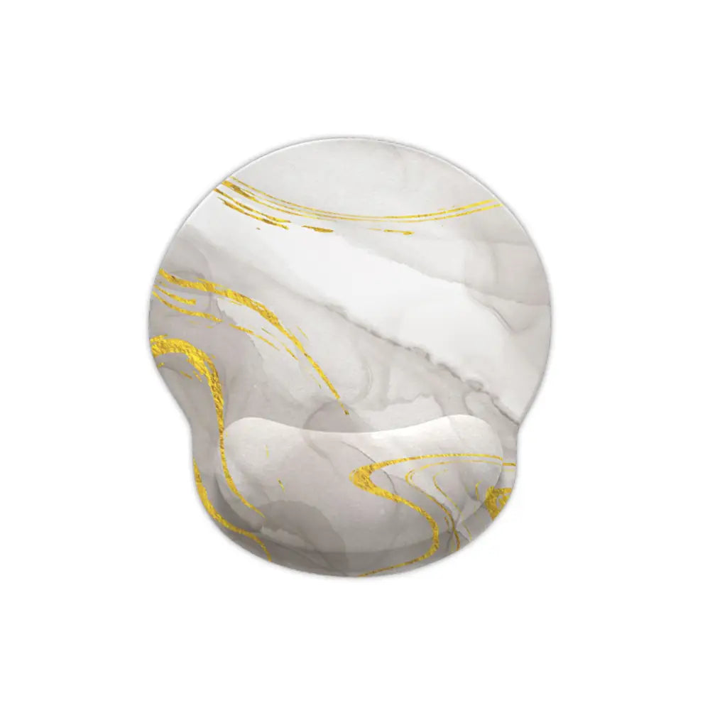 tapis de souris repose poignet marbre gris