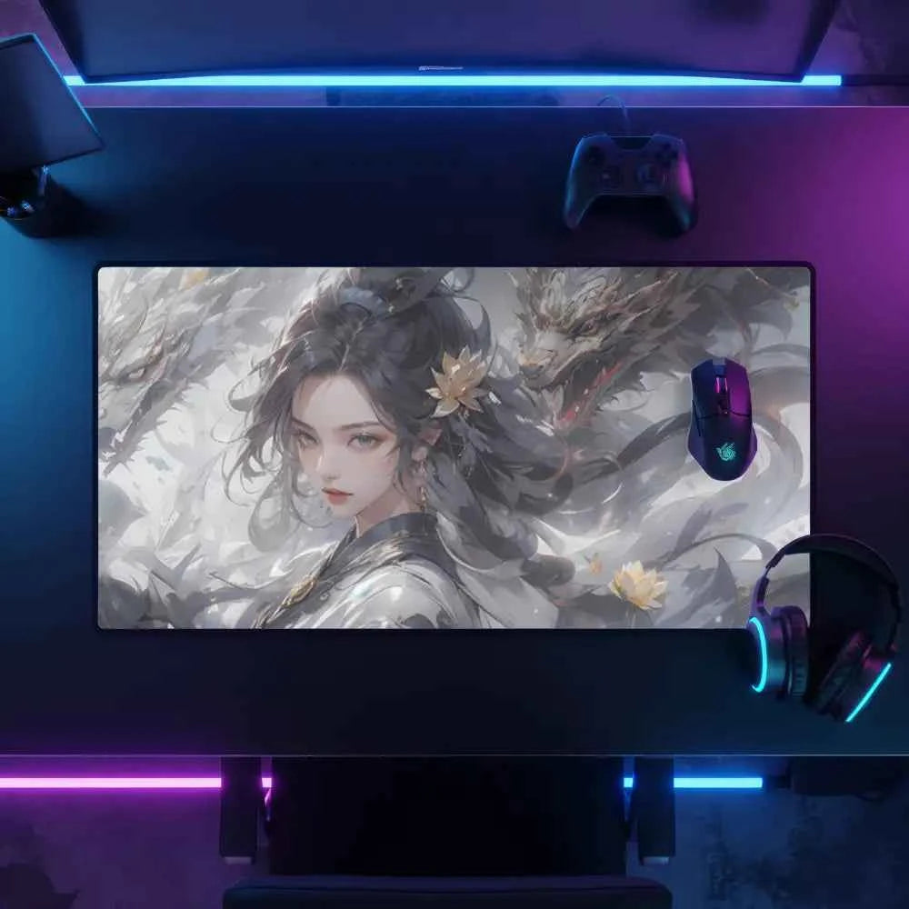 tapis de souris style fille samourai