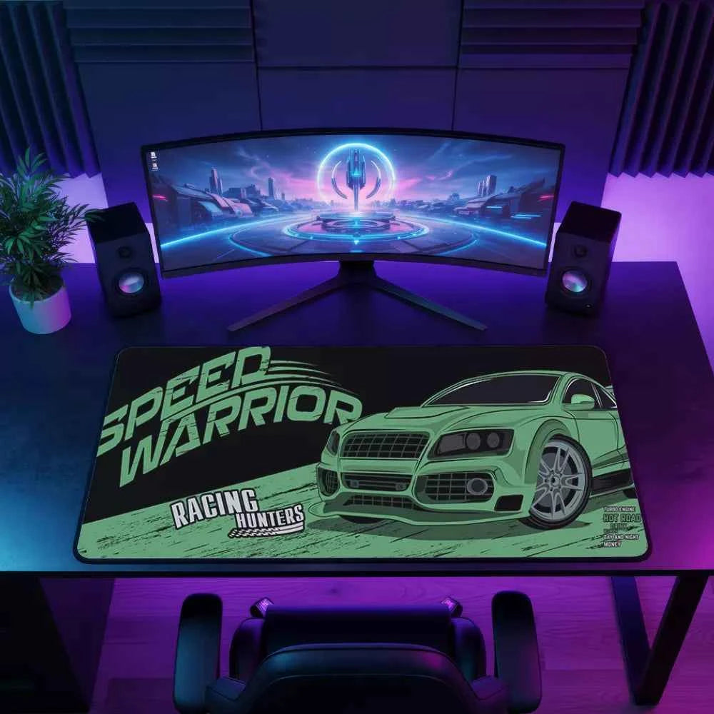 Tapis de souris pour gamer - Speed Race vert