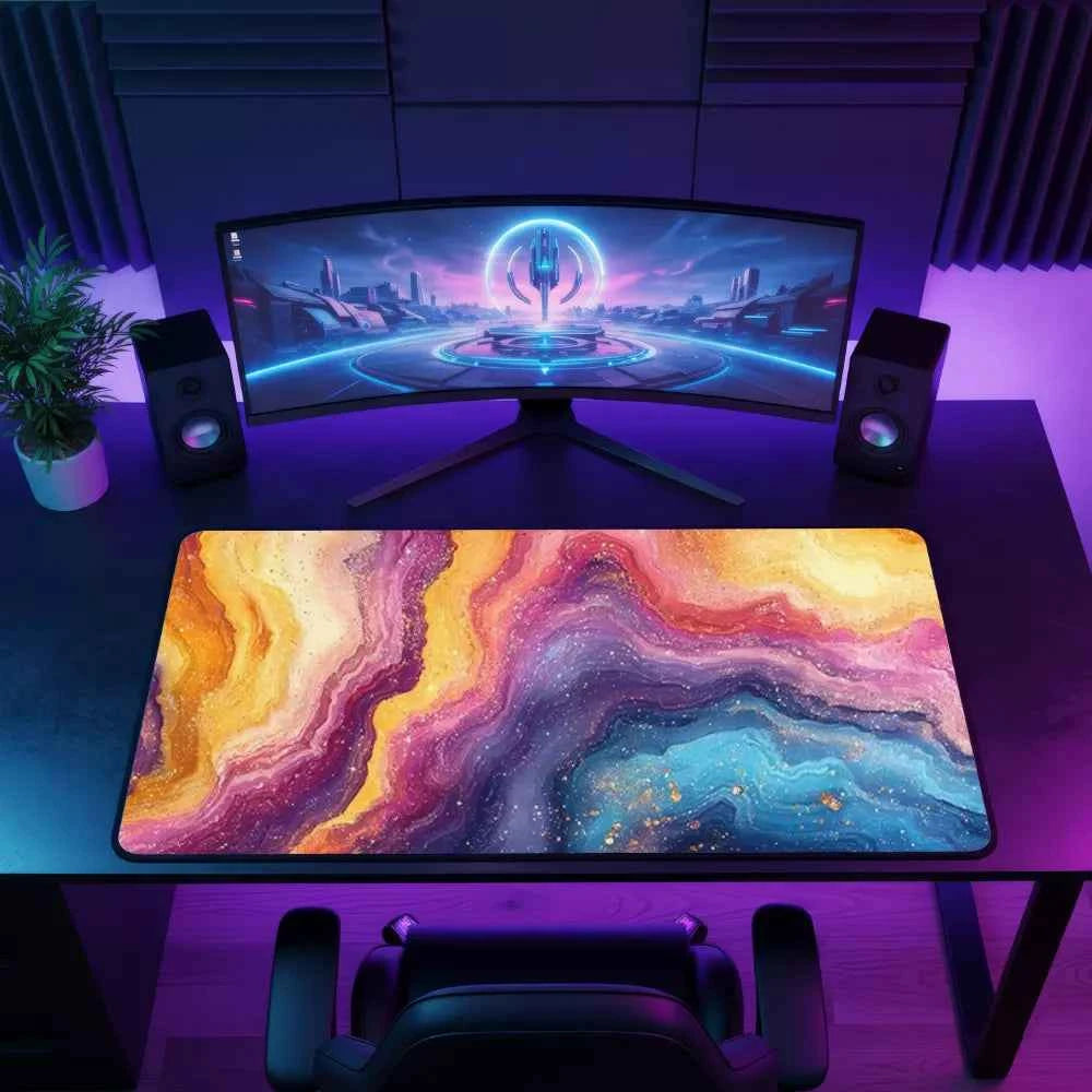 tapis de souris xl eau et feu