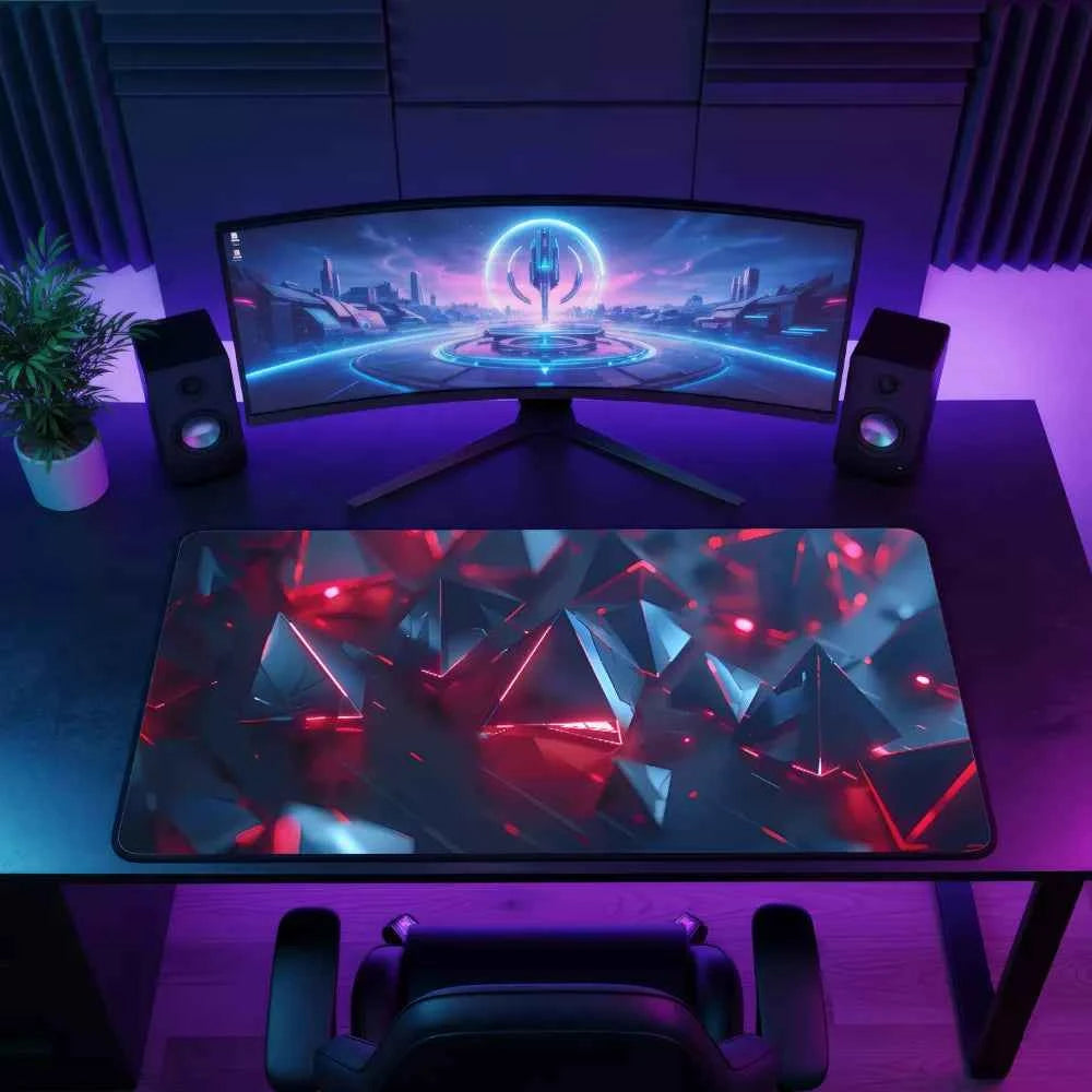 Tapis de souris XXL - Formes 3D Triangles V2