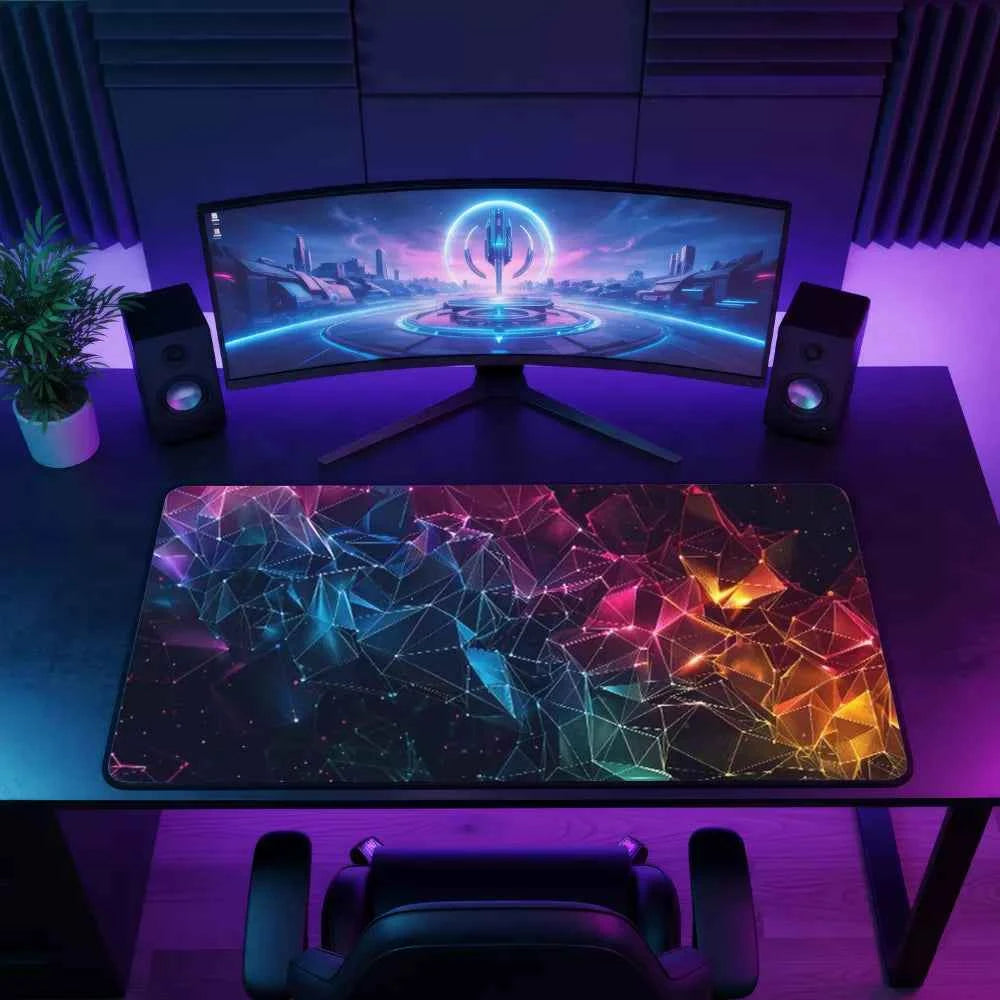 Tapis de souris XXL - Formes 3D galaxie