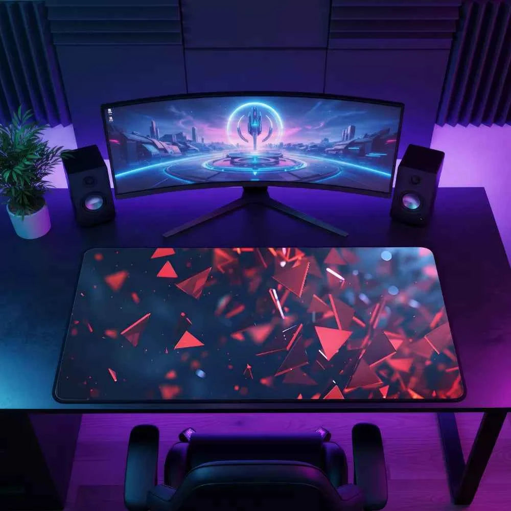 Tapis de souris XXL - Formes 3D éclats