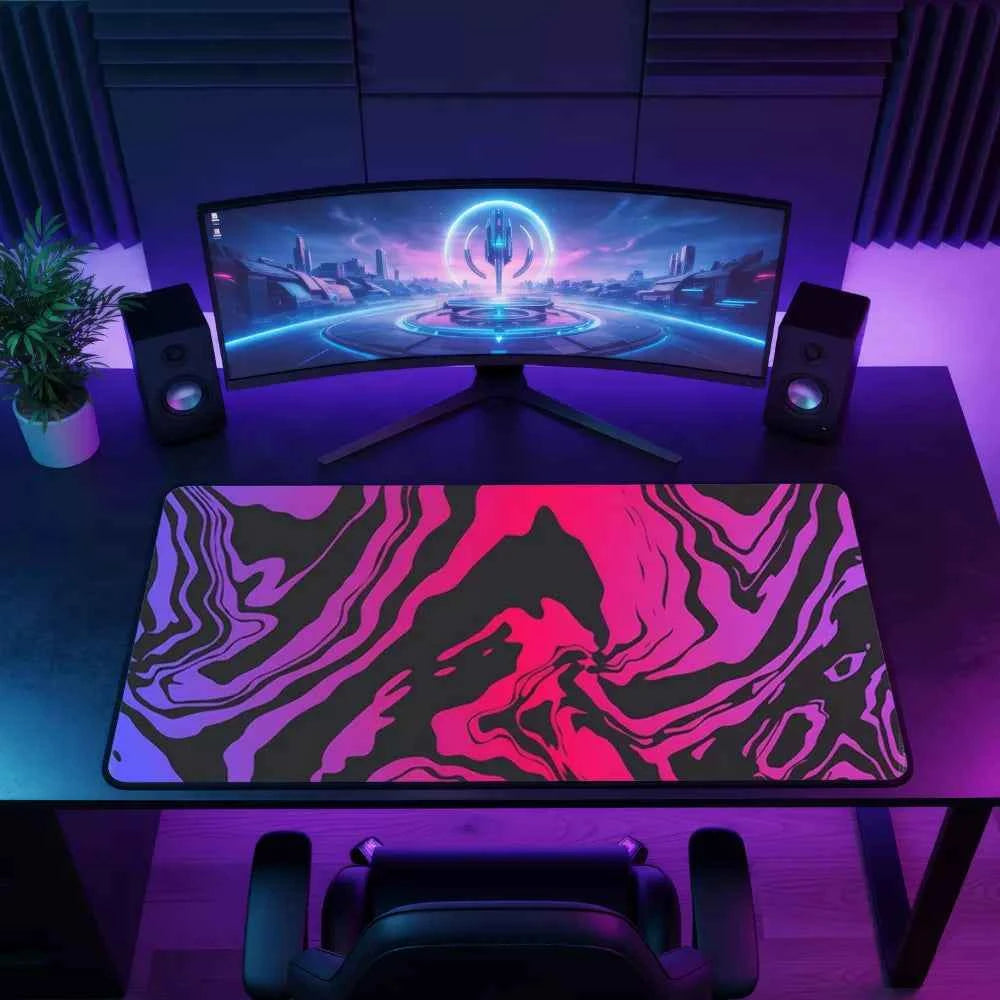 tapis de souris xl violet et noir